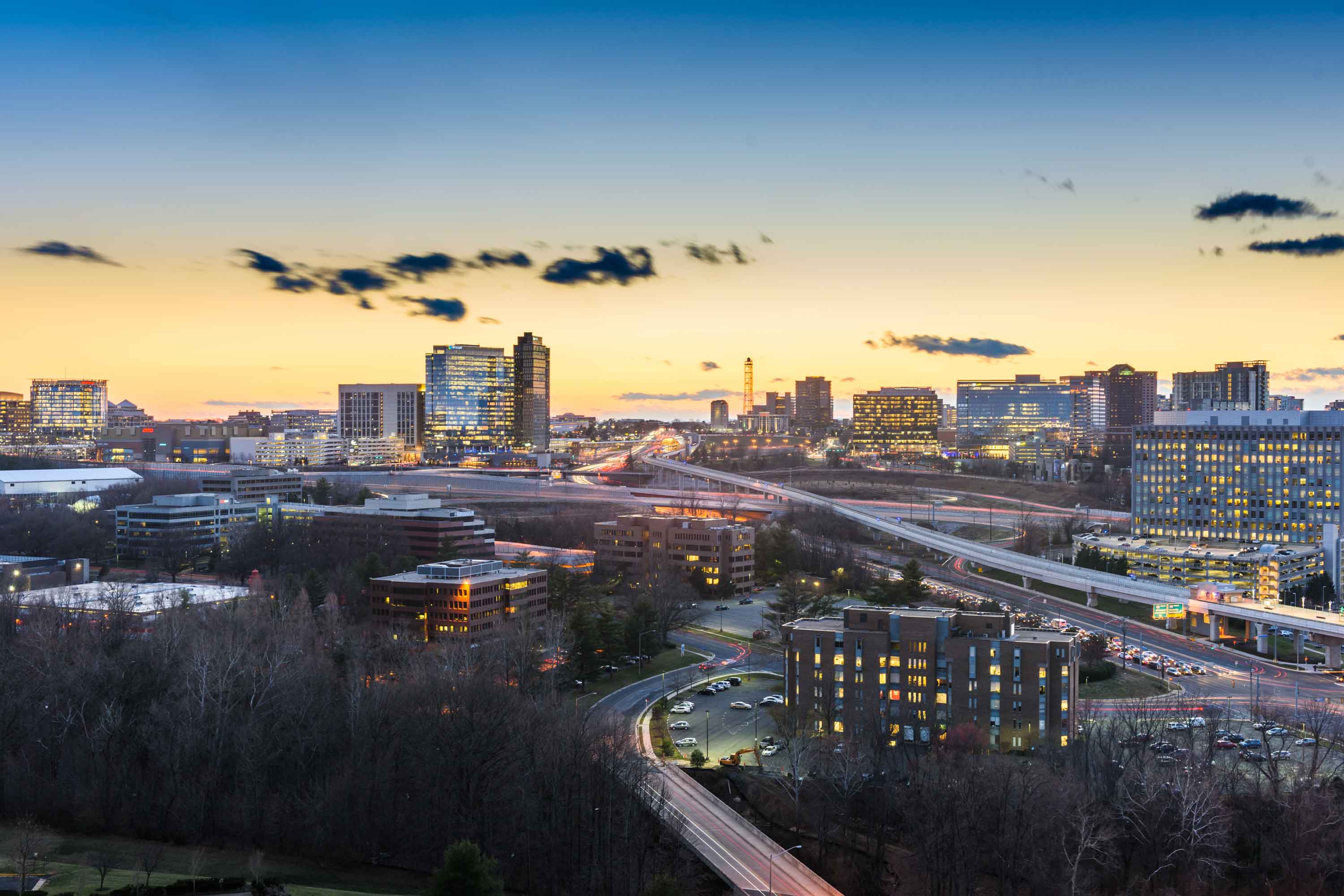 Tysons Corner at sunset — McLean, VA